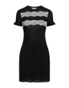 Red Valentino Woman Mini Dress Black Size L Virgin Wool In Black