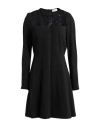Red Valentino Woman Mini Dress Black Size M Viscose, Polyamide In Black