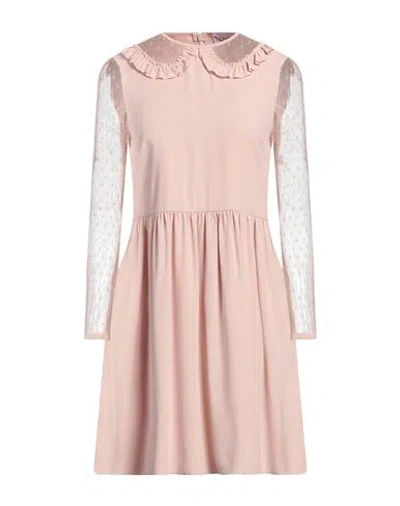 Red Valentino Woman Mini Dress Blush Size 2 Acetate, Viscose, Polyamide In Pink
