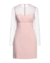 Red Valentino Woman Mini Dress Blush Size 6 Polyester In Pink
