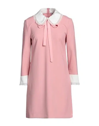 Red Valentino Woman Mini Dress Blush Size 6 Polyester, Viscose, Elastane, Cotton In Pink