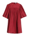 Red Valentino Woman Mini Dress Brick Red Size 2 Polyester In Red