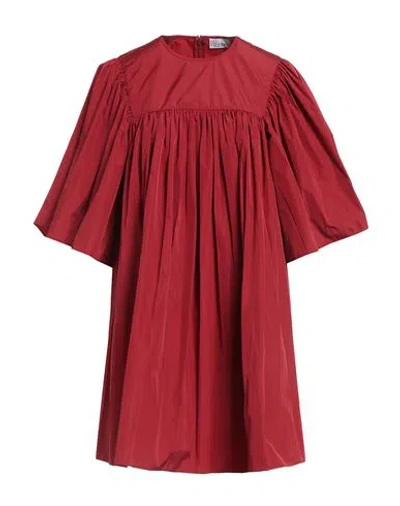 Red Valentino Woman Mini Dress Brick Red Size 2 Polyester