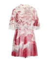 Red Valentino Woman Short Dress Brick Red Size 0 Polyester In Red