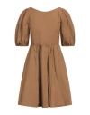 Red Valentino Woman Mini Dress Brown Size 4 Cotton, Polyester