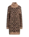 Red Valentino Woman Mini Dress Camel Size S Polyamide, Mohair Wool, Acrylic, Polyester, Wool In Beige