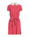Red Valentino Woman Mini Dress Coral Size 0 Acetate, Viscose, Polyester In Red