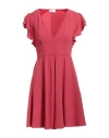 Red Valentino Woman Mini Dress Coral Size 6 Acetate, Viscose
