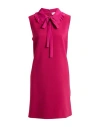 Red Valentino Woman Mini Dress Fuchsia Size 8 Polyester, Elastane In Pink