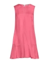 Red Valentino Woman Mini Dress Fuchsia Size 6 Silk In Pink