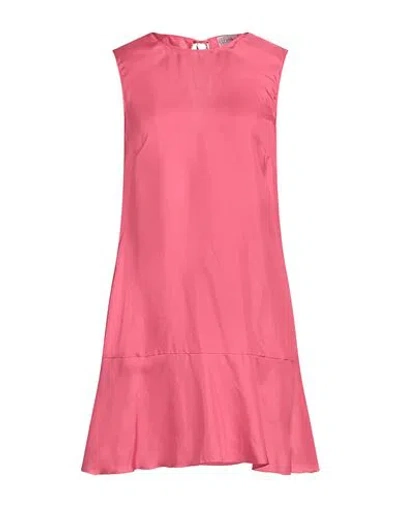 Red Valentino Woman Mini Dress Fuchsia Size 6 Silk In Pink