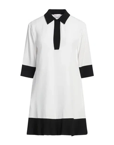 Red Valentino Woman Mini Dress Ivory Size 0 Acetate, Viscose In White