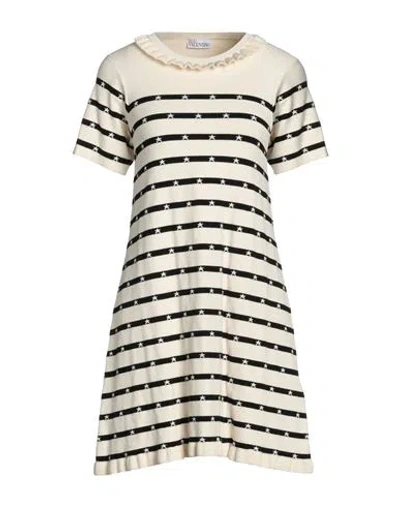 Red Valentino Woman Mini Dress Ivory Size S Viscose, Polyester In White