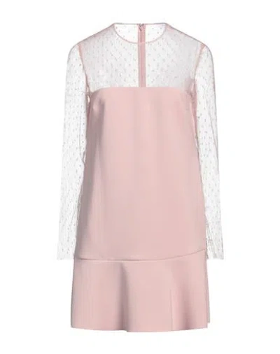Red Valentino Woman Mini Dress Light Pink Size 4 Polyester, Elastane