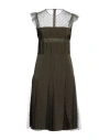 Red Valentino Woman Short Dress Military Green Size 2 Polyamide