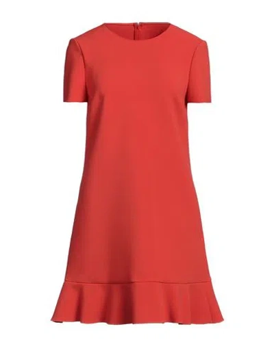 Red Valentino Woman Mini Dress Orange Size 2 Polyester, Elastane