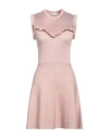 Red Valentino Woman Mini Dress Pastel Pink Size M Viscose, Polyamide, Textile Fibers