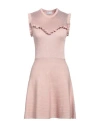 Red Valentino Woman Mini Dress Antique Rose Size M Viscose, Polyamide, Textile Fibers In Pink