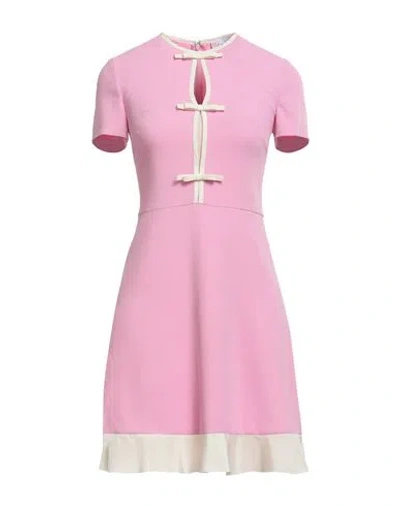 Red Valentino Woman Mini Dress Pink Size 4 Acetate, Viscose, Elastane