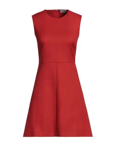 Red Valentino Woman Mini Dress Red Size 0 Cotton, Polyamide, Elastane