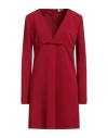 Red Valentino Woman Mini Dress Red Size 10 Polyester, Elastane In Red