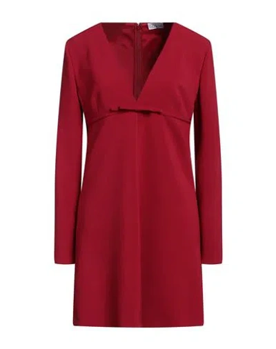 Red Valentino Woman Mini Dress Red Size 10 Polyester, Elastane