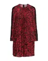 Red Valentino Short Dresses In Red