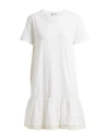 Red Valentino Woman Mini Dress White Size L Cotton In White