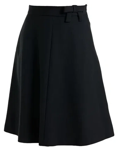 Red Valentino Woman Mini Skirt Black Size 4 Polyester, Viscose, Elastane In Blue