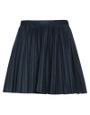 Red Valentino Woman Mini Skirt Midnight Blue Size 2 Virgin Wool, Polyamide, Cashmere In Blue