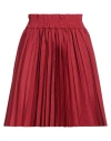 Red Valentino Woman Mini Skirt Red Size 6 Polyester In Red