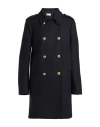 Red Valentino Woman Overcoat & Trench Coat Navy Size 4 Virgin Wool, Polyamide In Black