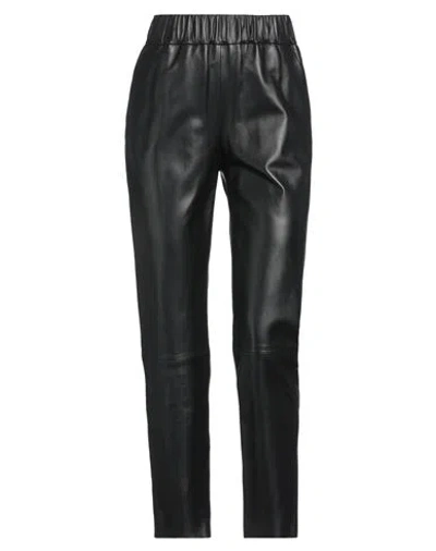 Red Valentino Woman Pants Black Size 0 Lambskin