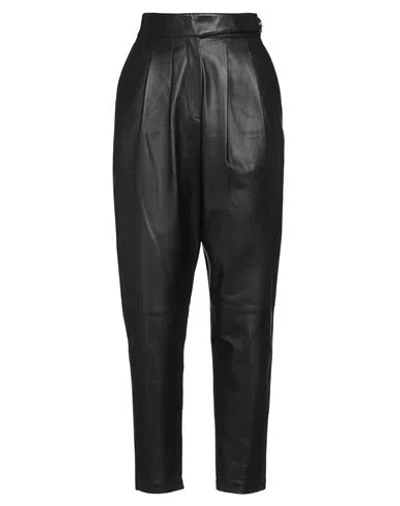 Red Valentino Woman Pants Black Size 4 Lambskin