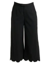Red Valentino Woman Pants Black Size 4 Polyester, Wool, Elastane In Black