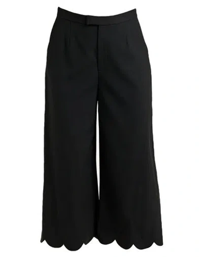 Red Valentino Woman Pants Black Size 4 Polyester, Wool, Elastane