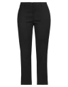Red Valentino Woman Pants Black Size 6 Linen, Cotton, Elastane In Black