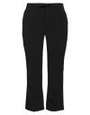 RED VALENTINO RED VALENTINO WOMAN PANTS BLACK SIZE 8 POLYESTER, ELASTANE