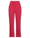 Red Valentino Woman Pants Burgundy Size 6 Acetate, Viscose, Elastane In Red