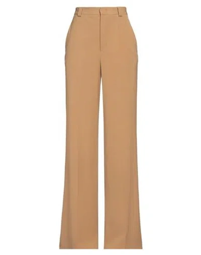 Red Valentino Woman Pants Camel Size 4 Viscose, Wool, Elastane In Beige