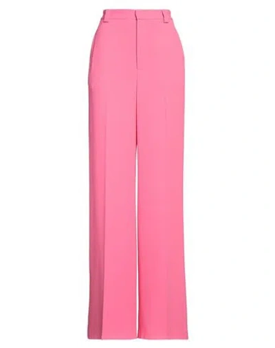 Red Valentino Woman Pants Fuchsia Size 8 Acetate, Viscose, Elastane In Pink