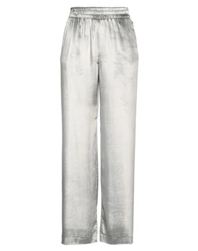 Red Valentino Woman Pants Grey Size 6 Viscose, Silk