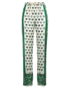 Red Valentino Bandanda Print Pants In Green