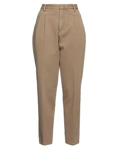 Red Valentino Woman Pants Khaki Size 0 Cotton, Elastane In Beige