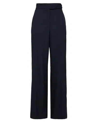 Red Valentino Woman Pants Midnight Blue Size 6 Polyester, Virgin Wool In Black