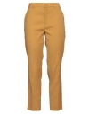 Red Valentino Woman Pants Mustard Size 8 Linen, Cotton, Elastane In Yellow