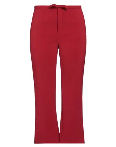 Red Valentino Woman Pants Red Size 00 Polyester, Elastane
