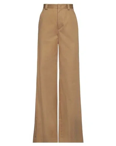 Red Valentino Woman Pants Sand Size 6 Cotton, Elastane In Beige