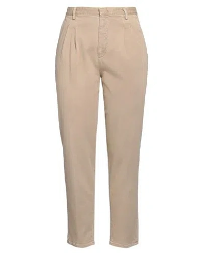 Red Valentino Woman Pants Sand Size 4 Cotton, Elastane In Beige