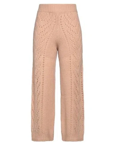 Red Valentino Woman Pants Sand Size M Acrylic, Mohair Wool, Polyamide, Polyester In Beige